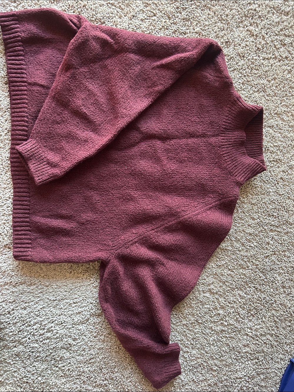 Old Navy Mock Neck Sweater in Plum